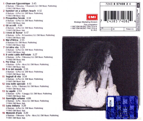 Alice: Alice Canta Battiato [CD]