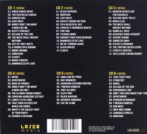 Frank Zappa: Box (6 Cd) [6CD]