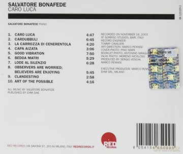 Salvatore Bonafede: Caro Luca (Piano Solo) [CD]