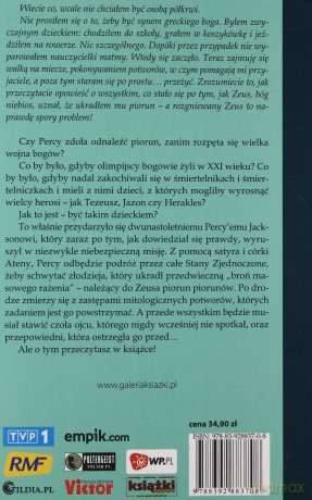 Złodziej Pioruna Percy Jackson I Bogowie Olimpijscy Tom 1 - Rick Riordan [KSIĄŻKA]