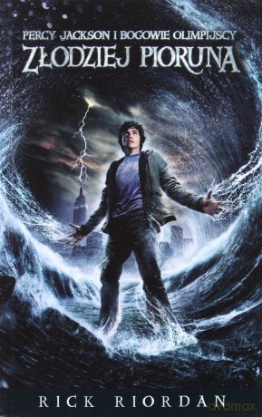 Złodziej Pioruna (okładka filmowa) - Rick Riordan [KSIĄŻKA]
