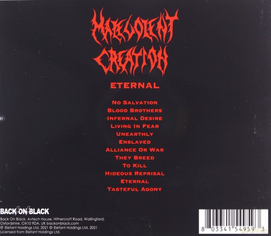 Malevolent Creation: Eternal [CD]