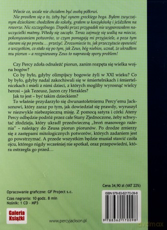 Złodziej Pioruna Tom 1 - Rick Riordan (digipack) [AUDIOBOOK] [CD-MP3]