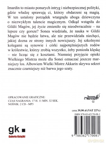Nowicjuszka Księga II Trylogii Czarnego Maga (twarda) - Trudi Canavan (digipack) [AUDIOBOOK] [CD-MP3]