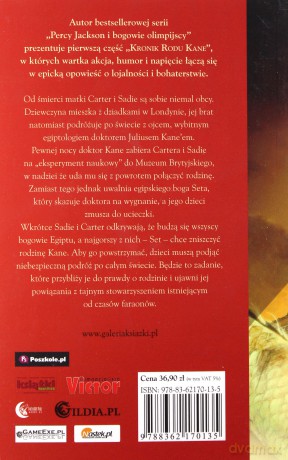 Czerwona Piramida Kroniki Rodu Kane Tom I - Rick Riordan [KSIĄŻKA]