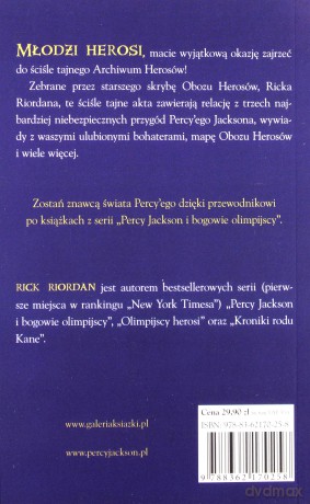 Archiwum Herosów Percy Jackson I Bogowie Olimpijscy - Rick Riordan [KSIĄŻKA]