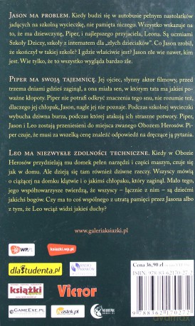 Olimpijscy herosi. Tom 1. Zagubiony heros - Rick Riodan [KSIĄŻKA]