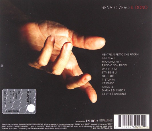 Renato Zero: Il Dono [CD]