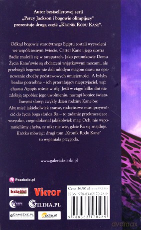 Ognisty Tron Kroniki Rodu Kane Tom II - Rick Riordan [KSIĄŻKA]