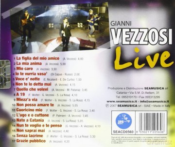 Gianni Vezzosi: Live [CD]