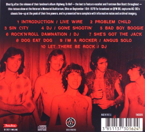 AC/DC: Live In Ohio 1978 [CD]