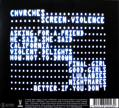Churches: Screen Violence [CD]