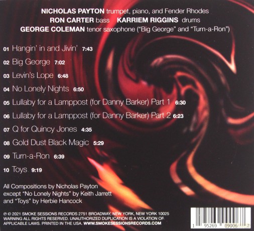 Nicholas Payton: Smoke Sessions [CD]