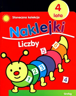 Słoneczna Kolekcja Naklejki Liczby 4 Lata [KSIĄŻKA]