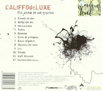 Califfo Deluxe: Un Anno In Un Giorno [CD]