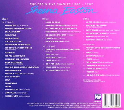 Sheena Easton: Definitive Singles 1980-1987 [3CD]
