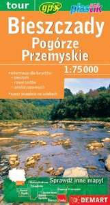 Bieszczady i Pogórze Przemyskie mapa turystyczna plastik [KSIĄŻKA]