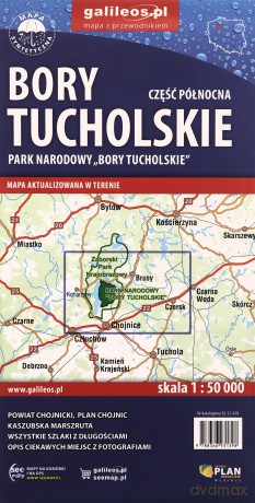 Bory Tucholskie-część północna. Park Narodowy skala 1: 50 000 wodoodporna [KSIĄŻKA]
