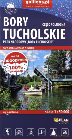 Bory Tucholskie-część północna. Park Narodowy skala 1: 50 000 wodoodporna [KSIĄŻKA]