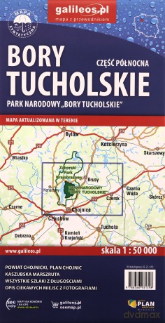 Bory Tucholskie-część północna. Park Narodowy skala 1: 50 000 wodoodporna [KSIĄŻKA]