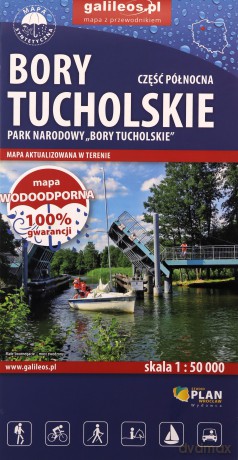 Bory Tucholskie-część północna. Park Narodowy skala 1: 50 000 wodoodporna [KSIĄŻKA]