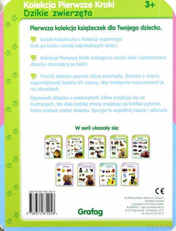 Kolekcja Pierwsze Kroki Dzikie Zwierzęta (twarda) [KSIĄŻKA]