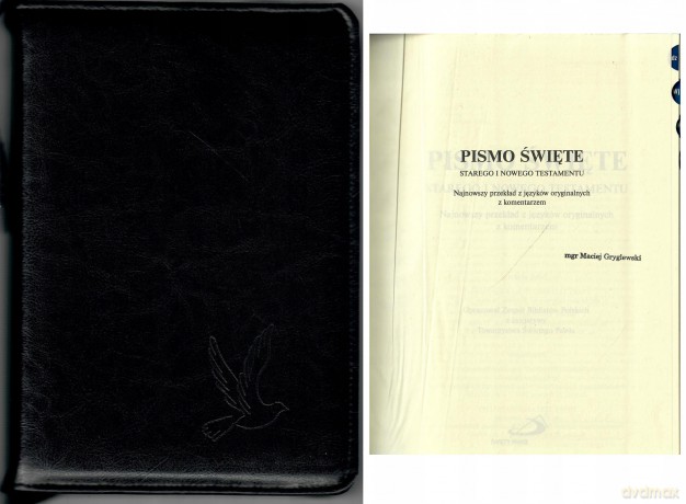 Biblia Stary Testament i Nowy Testament limit. (brązowa) z paginatorem [KSIĄŻKA]
