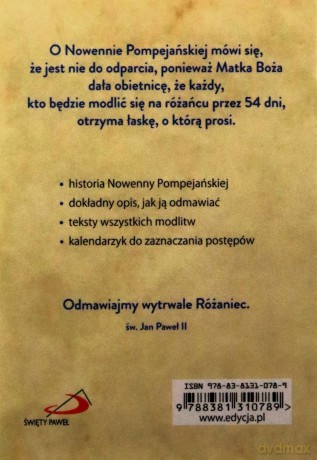 Nowenna Pompejańska (beżowa). Tajemnica modlitwy nie do odparcia [KSIĄŻKA]