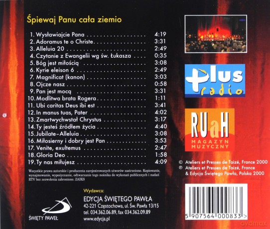 Śpiewaj Panu, cała ziemio (Taize) [CD]