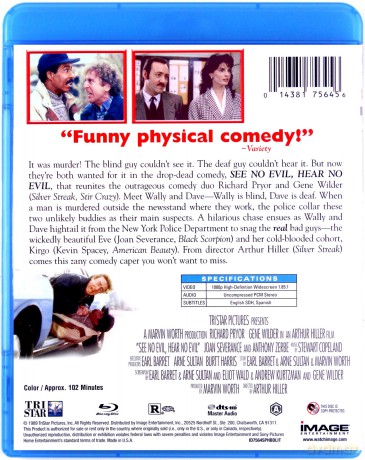See No Evil, Hear No Evil (Nic nie widziałem, nic nie słyszałem) [Blu-Ray]