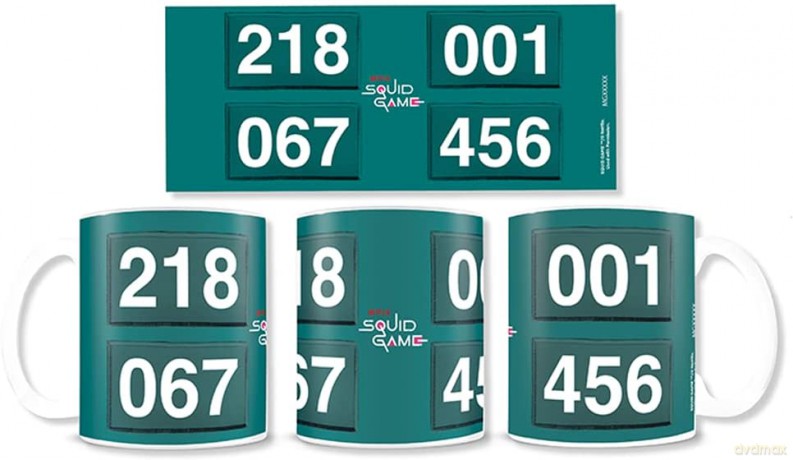 Squid Game Squad Numbers Kubek