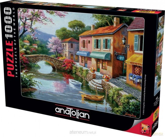 ANATOLIAN 1000 el. Wiejskie sklepu nad rzeką [PUZZLE]