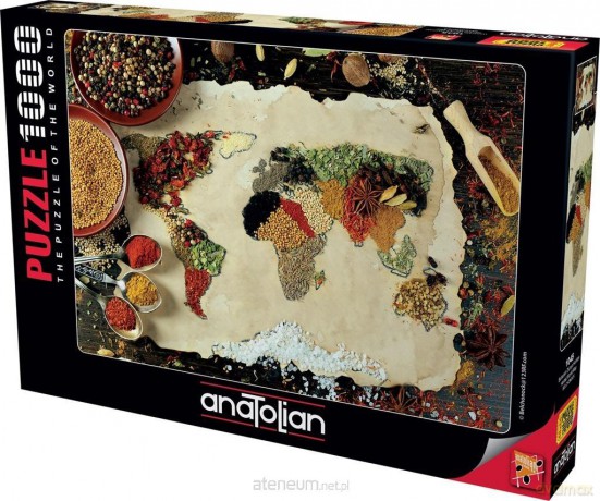 ANATOLIAN 1000 el. Ziołowa mapa świata [PUZZLE]