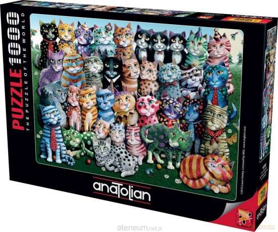 ANATOLIAN 1000 el. Zjazd rodzinny kotów [PUZZLE]