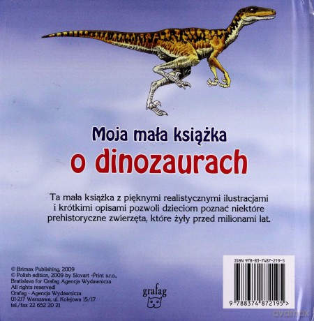 Moja Mała Książka O Dinozaurach (twarda) [KSIĄŻKA]