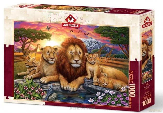 ARTPUZZLE 1000 el. Afryka, Rodzina lwów [PUZZLE]