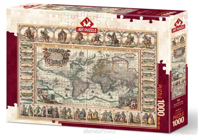 ARTPUZZLE 1000 el. Antyczna mapa Świata [PUZZLE]