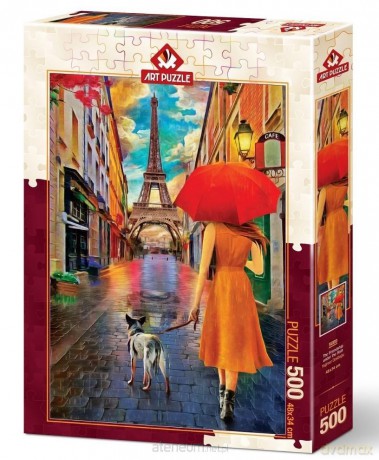 ARTPUZZLE 500 el. Romantyczny spacer ulicą Paryża [PUZZLE]