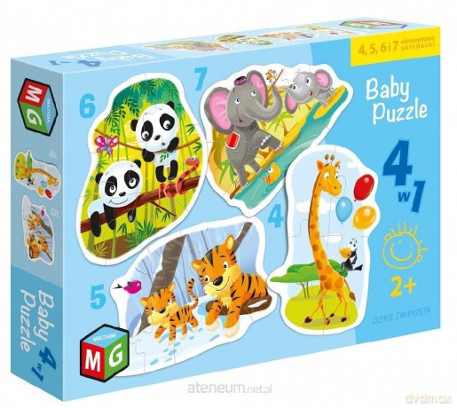 Baby 4w1 Dzikie zwierzęta [PUZZLE]