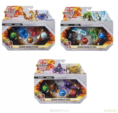Bakugan Zestaw figurek Geogan Brawler mix [FIGURKA]
