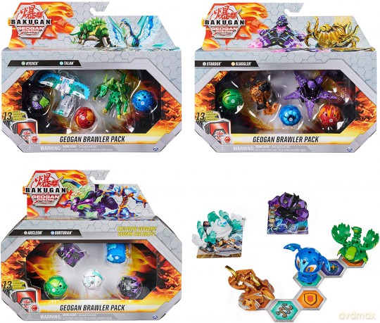 Bakugan Zestaw figurek Geogan Brawler mix [FIGURKA]