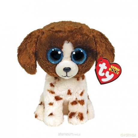 Beanie Boos Muudles - Brązowo-biały pies 15 cm