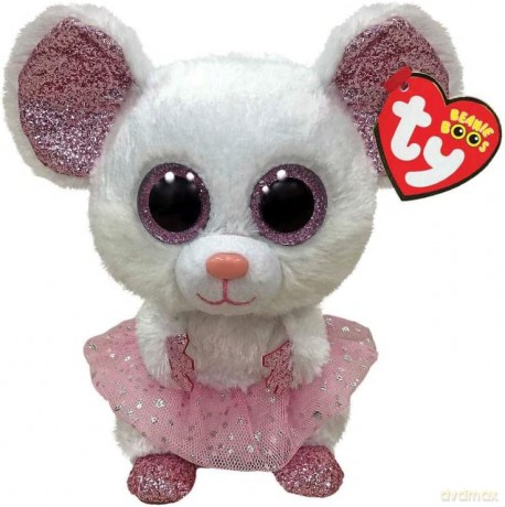 Beanie Boos Nina - Biała ballerina mysz 15 cm