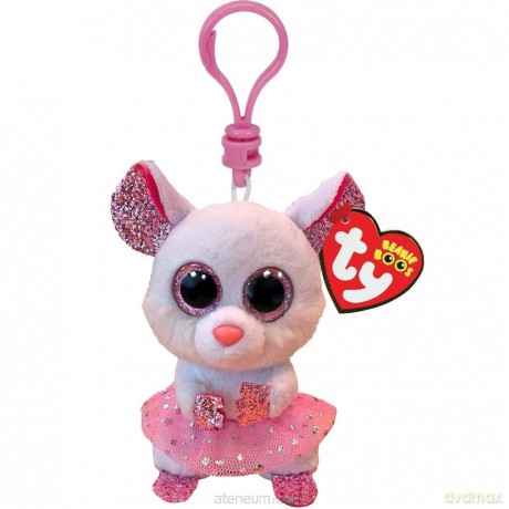 Beanie Boos Nina - Biała ballerina mysz 8,5 cm