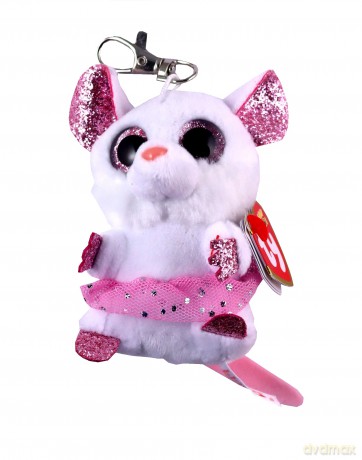 Beanie Boos Nina - Biała ballerina mysz 8,5 cm