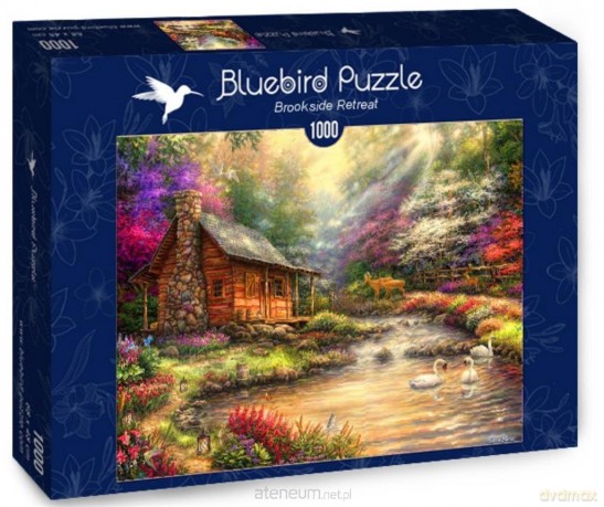 BLUEBIRD 1000 el. Piękna chata nad potokiem [PUZZLE]