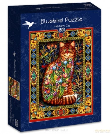 BLUEBIRD 1500 el. Gobelin z kotem [PUZZLE]