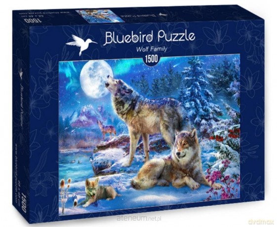 BLUEBIRD 1500 el. Rodzina wilków [PUZZLE]