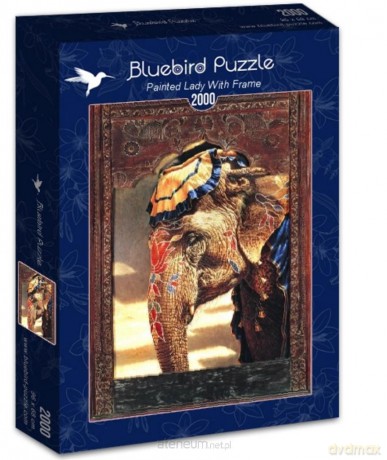 BLUEBIRD 2000 el. Malowana Dama z ramą [PUZZLE]