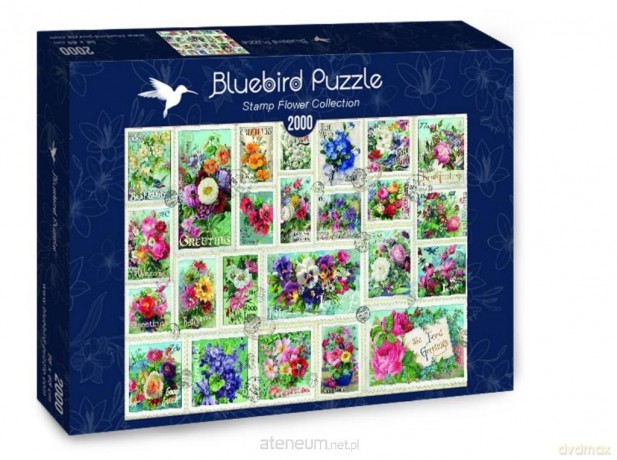BLUEBIRD 2000 el. Znaczki z kwiatami [PUZZLE]